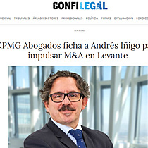 KPMG Abogados ficha a Andrs Iigo para impulsar M&A en Levante